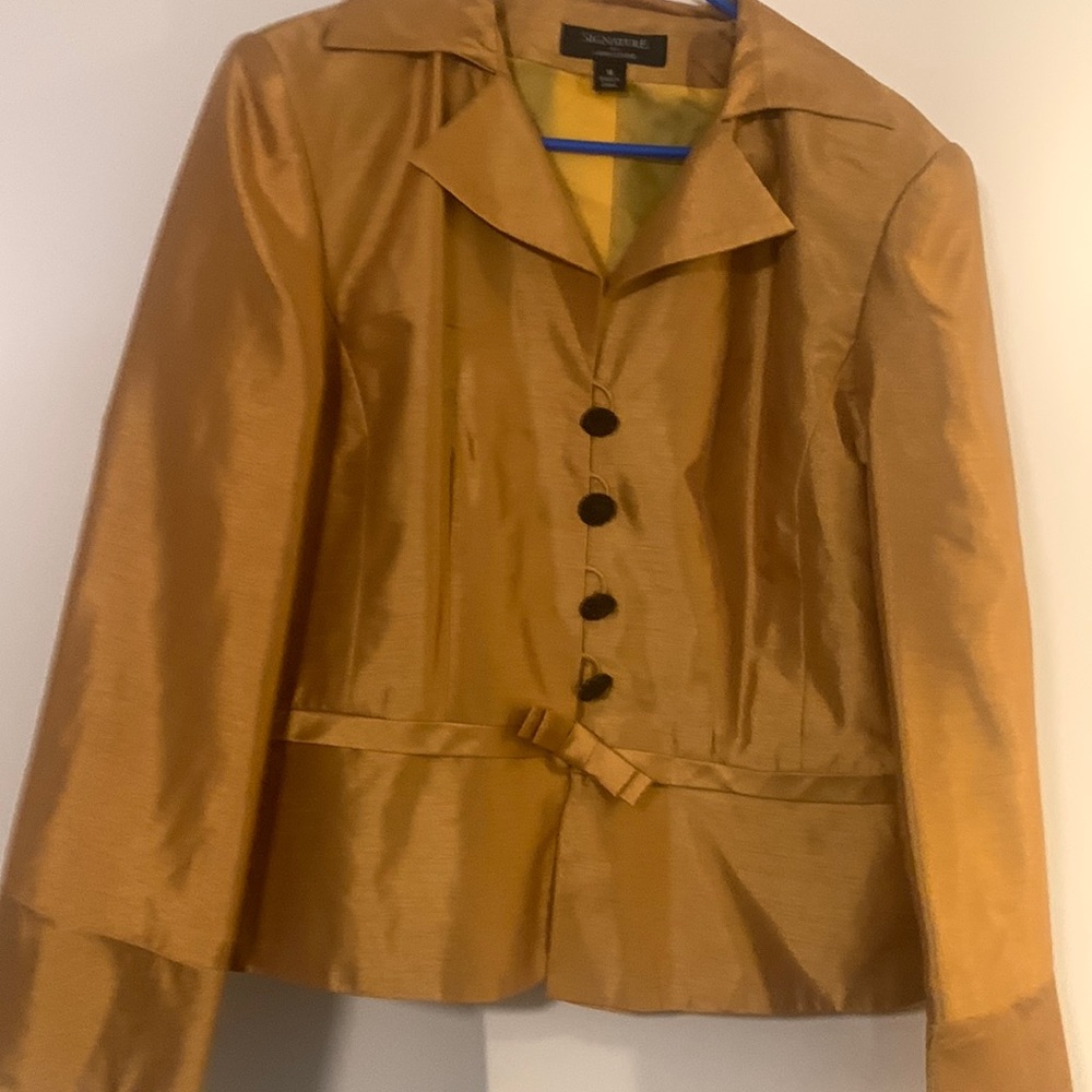 Gold dress coat